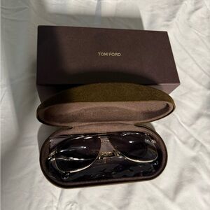 Tom Ford Dark Brown Sunglasses with Case